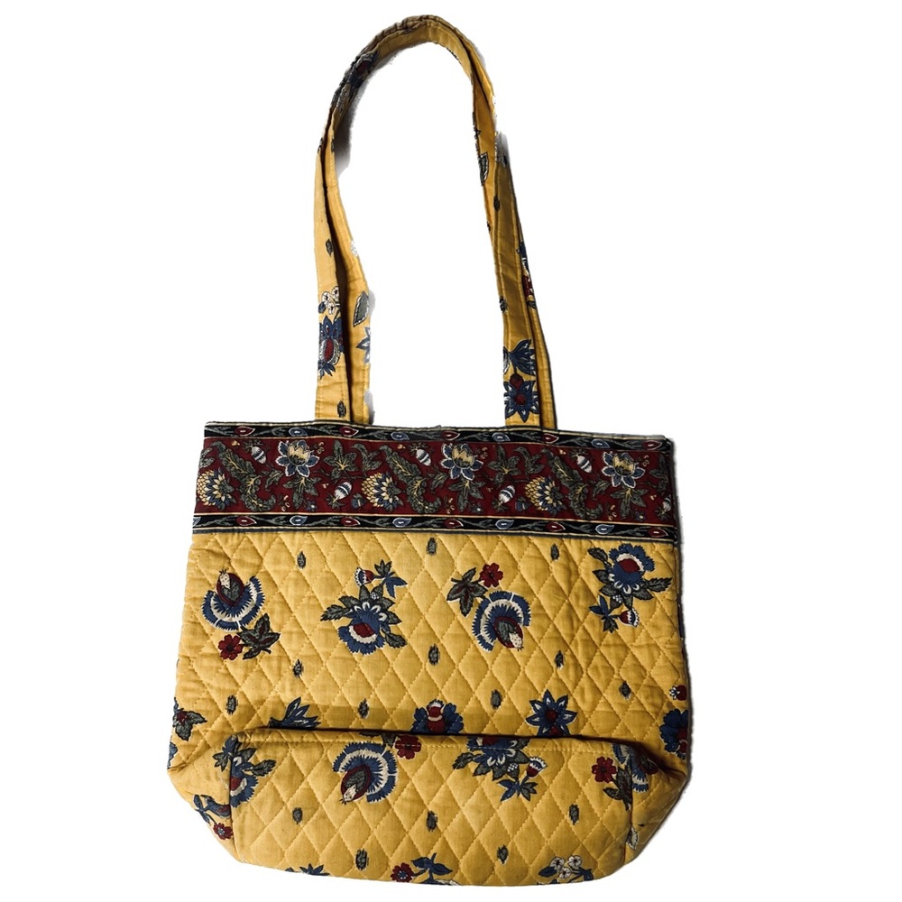 Vera Bradley Quilted Yellow Medium Tote.
